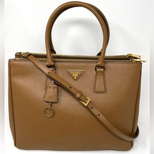Prada Lux Saffiano Cannella  Leather Tote